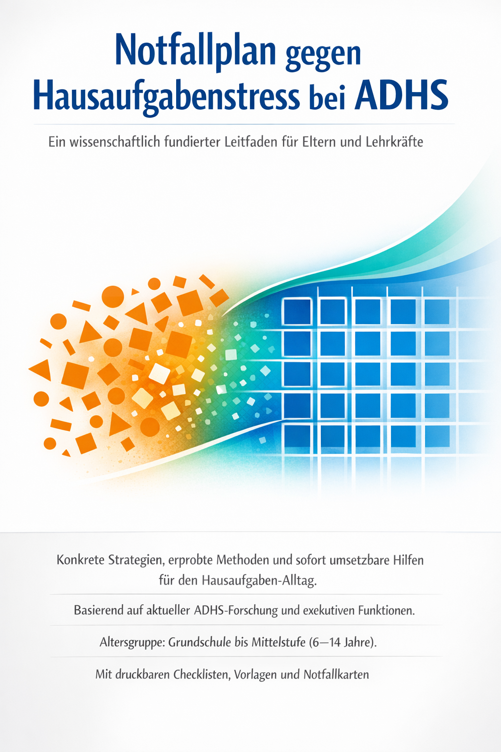 ADHS Hausaufgaben Notfallplan